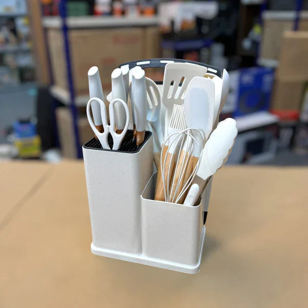 19 Piece Kitchen Utensils & Knives Set