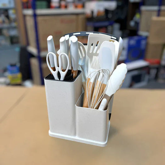 19 Piece Kitchen Utensils & Knives Set